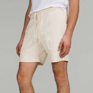 Lululemon Athletica Men's Bowline Short 8" *Stretch Ripstop White Opal Yellow